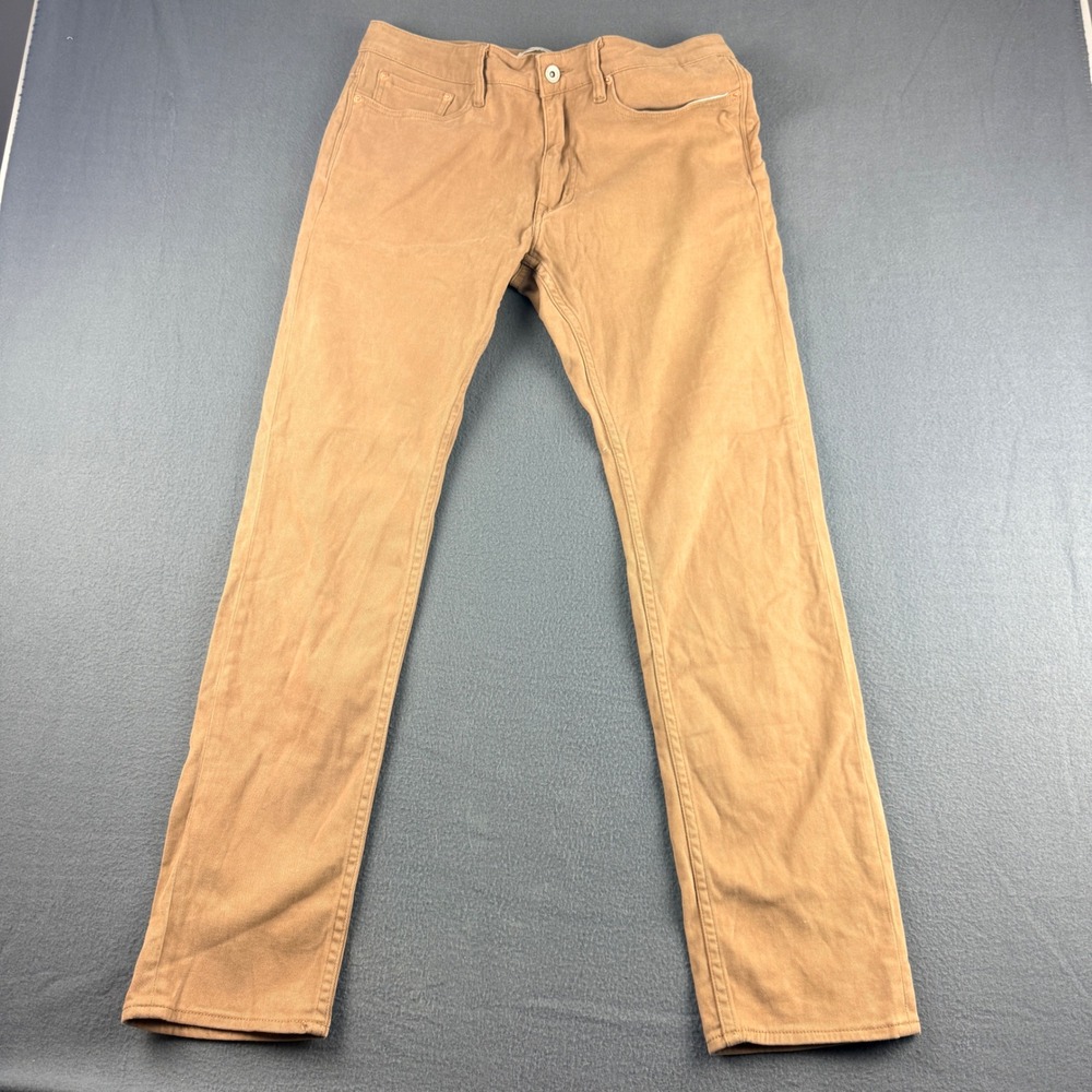 Spier & Mackay Pants Mens 33 Brown Contemporary Fit Cotton Spandex Chino Casual